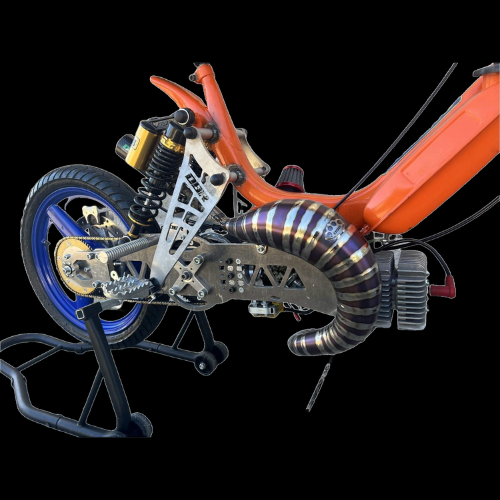 Marmitta DBR MX30 Titanium Multicolor Silenziatore in Carbonio Twill - DBR Factory