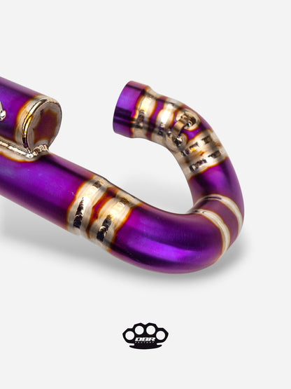 DBR 4T Titanium Exhaust Manifold + Powerbomb - KTM: EXC-F 450 (2020-2023), Husqvarna: 450 FE (2020-2023) and Husqvarna: 501 FE (2020-2023)