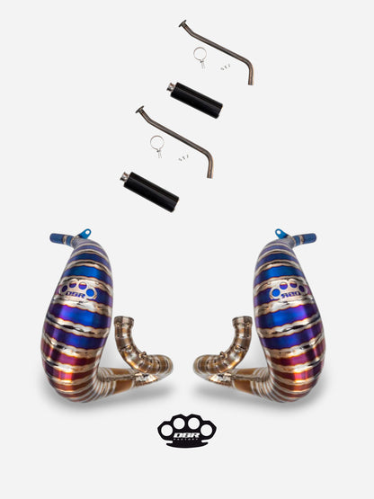 DBR Komplettauspuff aus Titan für YAMAHA BANSHEE 350CC ATV 1988–2009