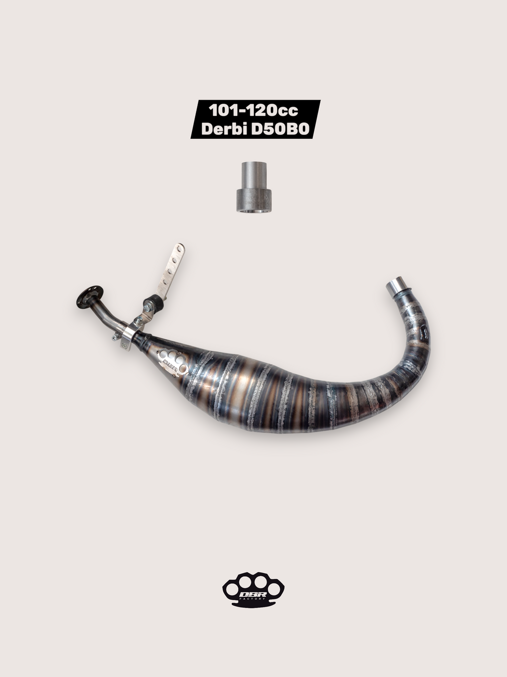 DBR Auspuff Derbi D50B0 Superfast Tiefer Bauch