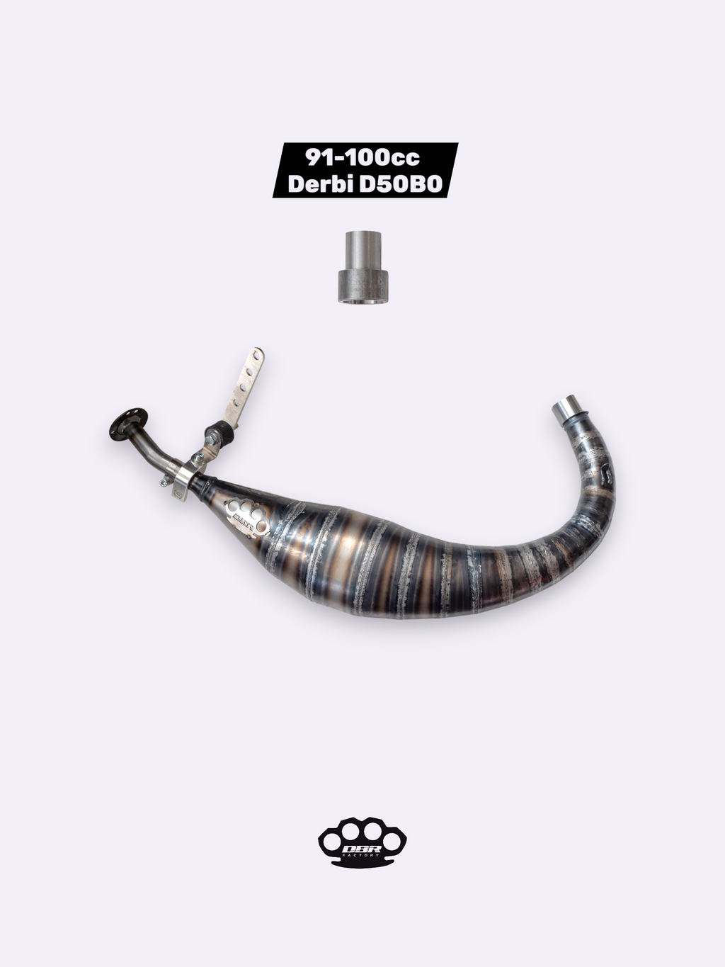 DBR Auspuff Derbi D50B0 Superfast Tiefer Bauch