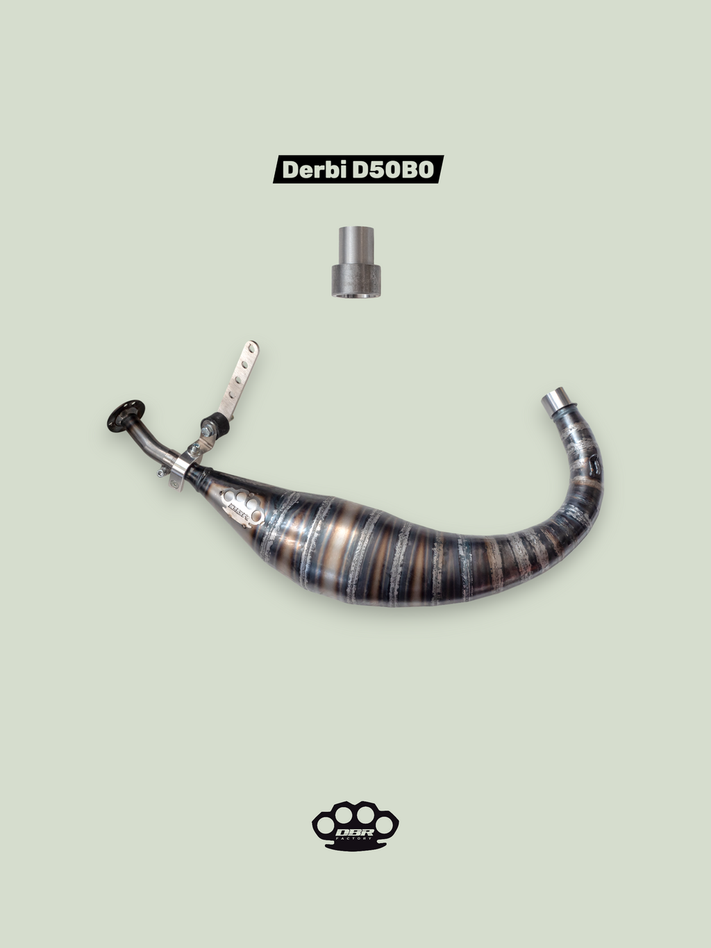 DBR Auspuff Derbi D50B0 Superfast Tiefer Bauch