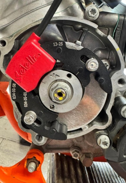 Statore Selettra - KTM Sx 50 Minicross mit Gehäuseadapterplatte