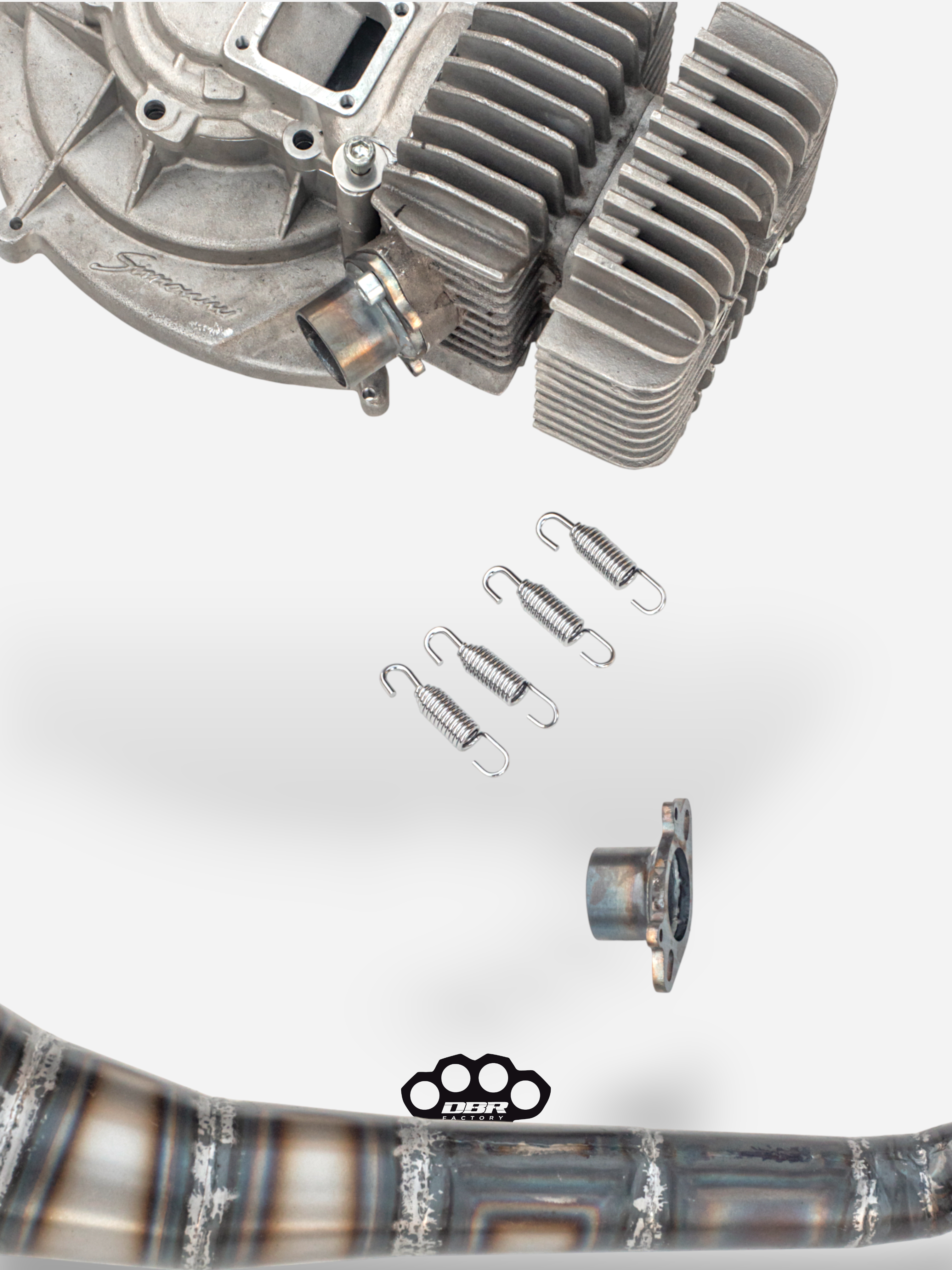 Marmitta DBR GP01 per Simonini 4P – Gruppi Termici Scooter - DBR Factory