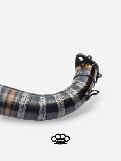 Marmitta DBR Minarelli Orizzontale - Zwischenrohr Auspuff 70cc