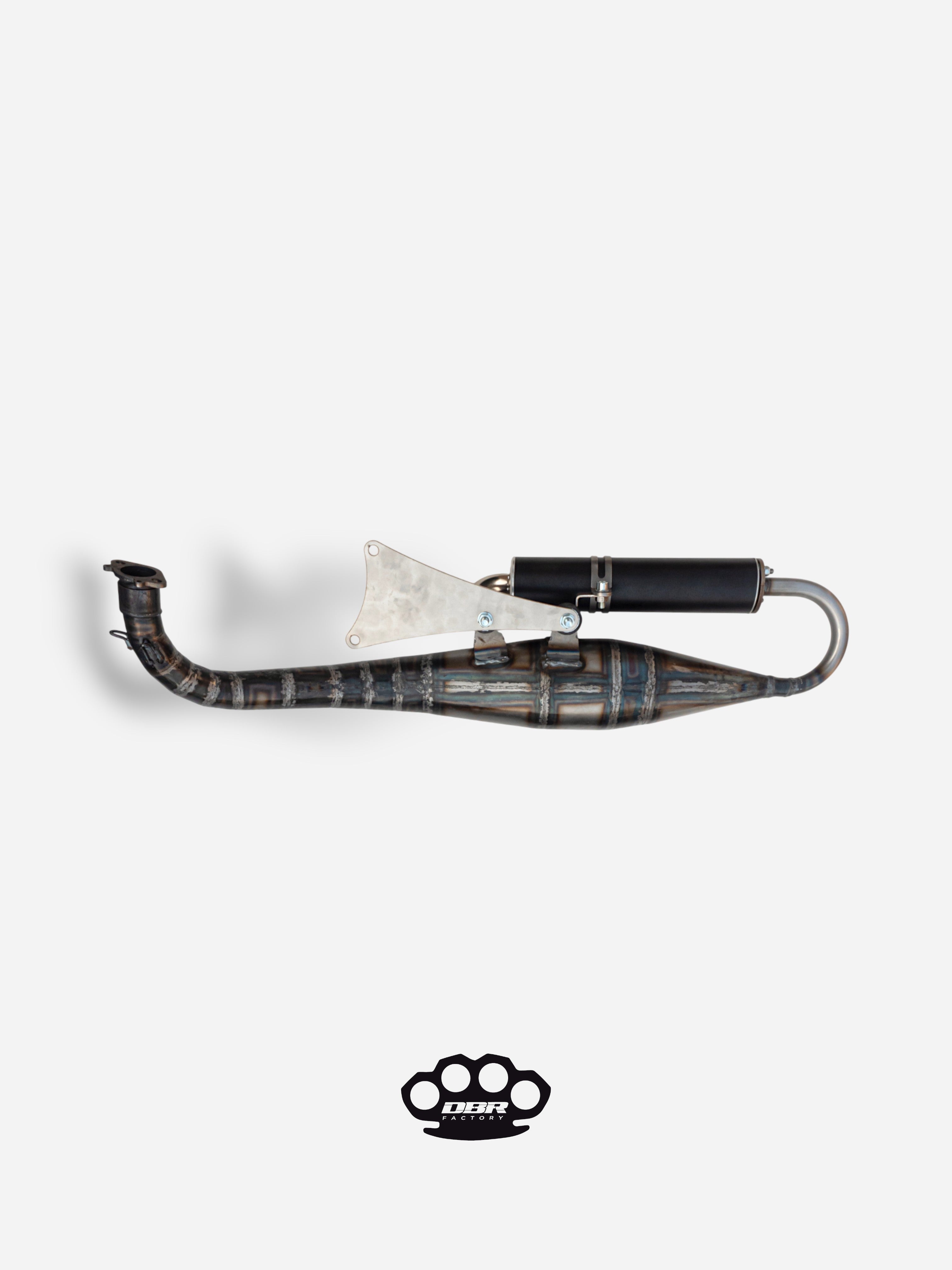 Marmitta DBR Minarelli Orizzontale - Scarico Intermedio 70cc - DBR Factory