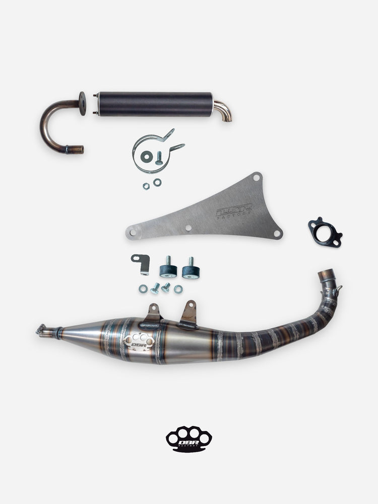 DBR Auspuff Minarelli Horizontal - Zwischenrohr 70cc