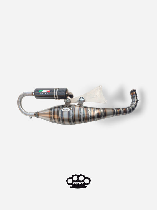 Marmitta DBR Minarelli Orizzontale - Scarico Over Trofeo 90-100cc