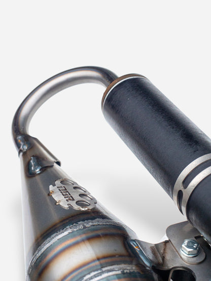 Auspuff DBR Minarelli Vertikal Basis - MBK Booster Spirit, Next Generation und Stunt - Yamaha Zuma und Slider