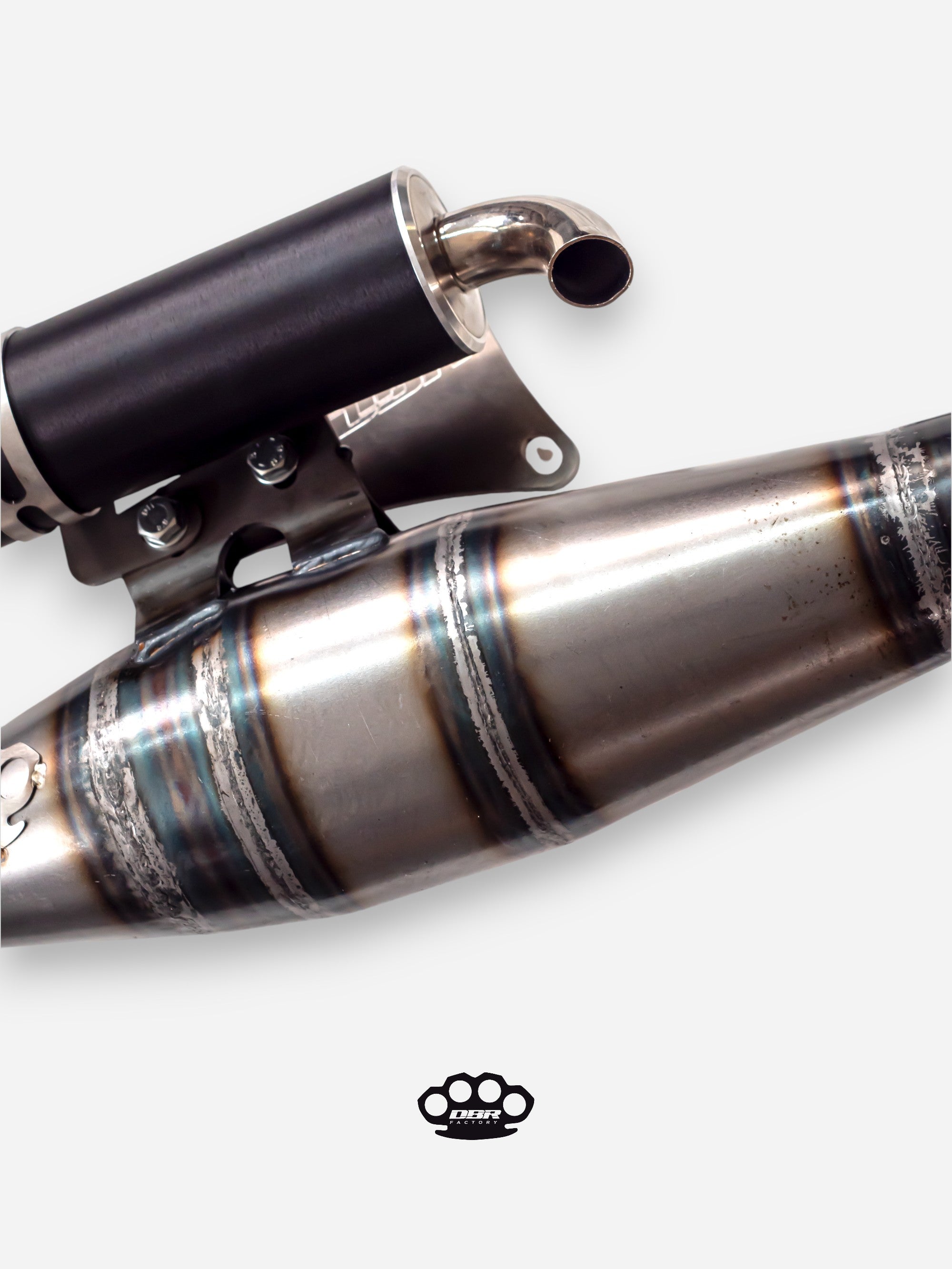 Marmitta DBR Minarelli Verticale Intermedio - MBK Booster Spirit, Next Generation e Stunt - Yamaha Zuma e Slider - DBR Factory