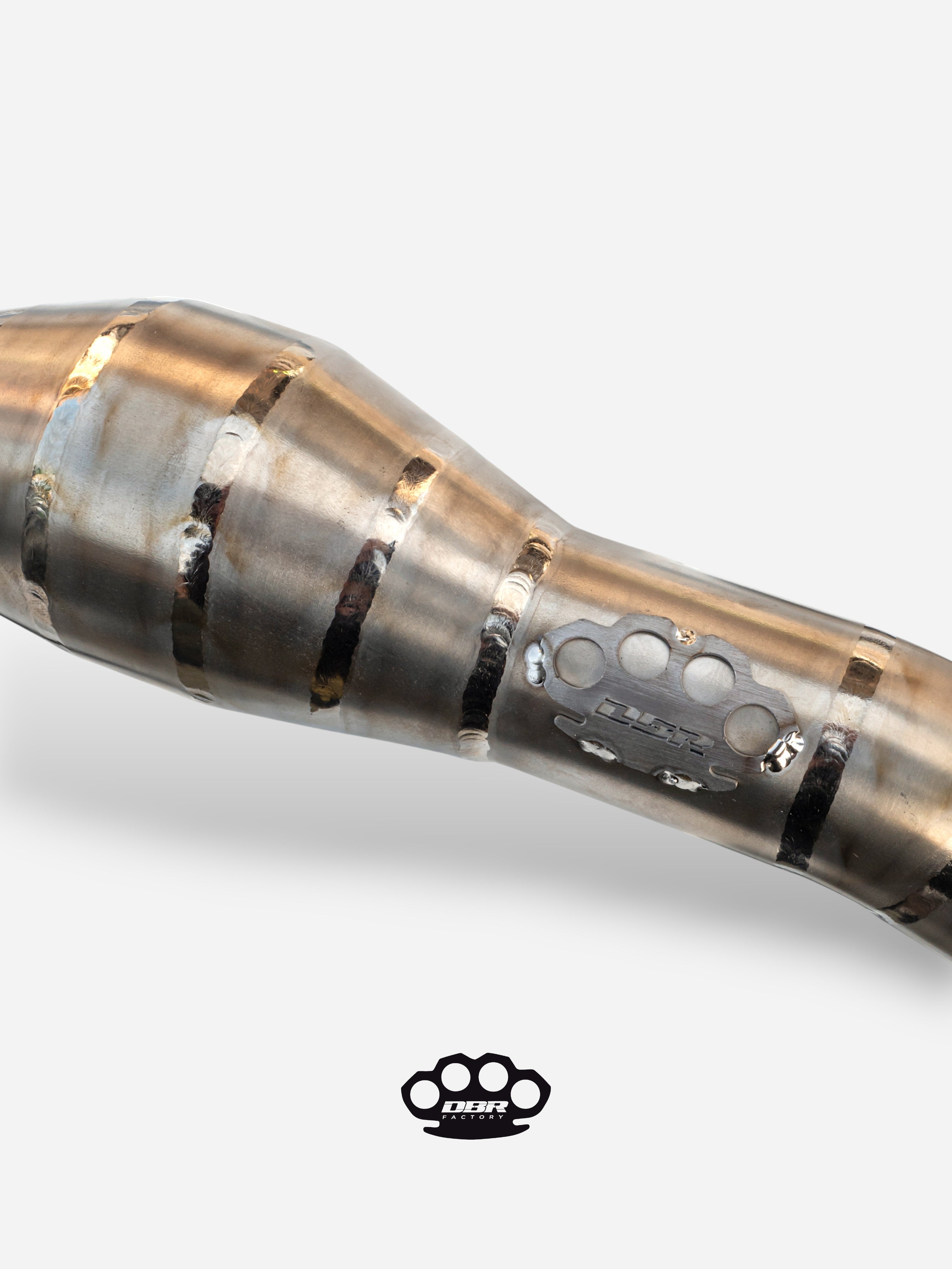 DBR 4T Titanium Auspuffkrümmer - KTM 450-530 (2008-2016), Husqvarna 450 FE/FC (2014-2016), Husaberg 450 FE/FC (2009-2014)