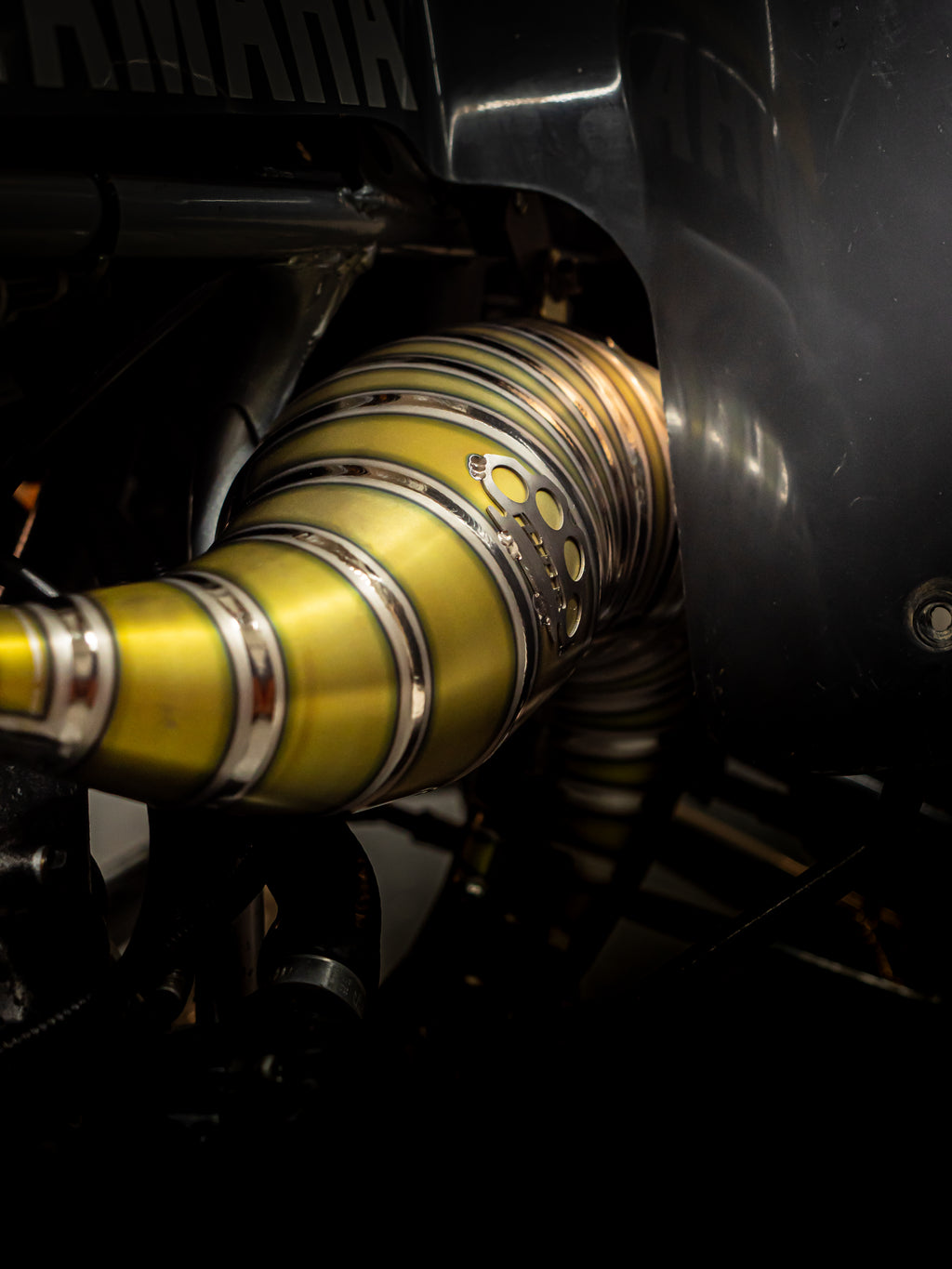 DBR Komplett-Titan-Auspuff für YAMAHA BANSHEE 350cc bis 470cc ATV 1988–2009