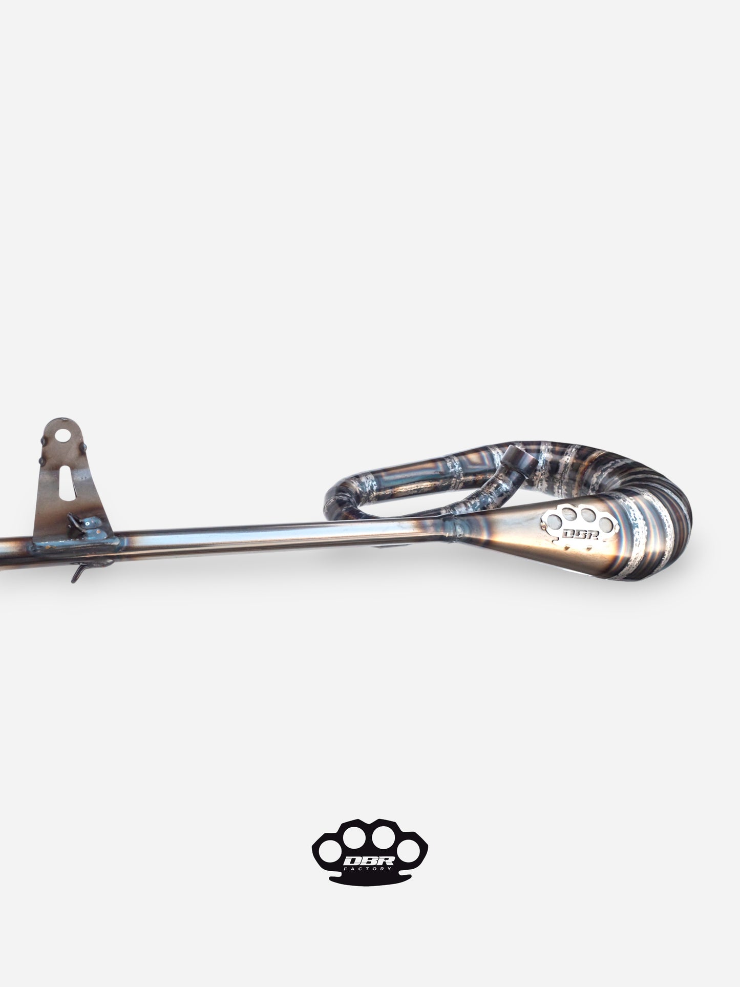 DBR Classic Moped Exhaust – Integrated Silencer