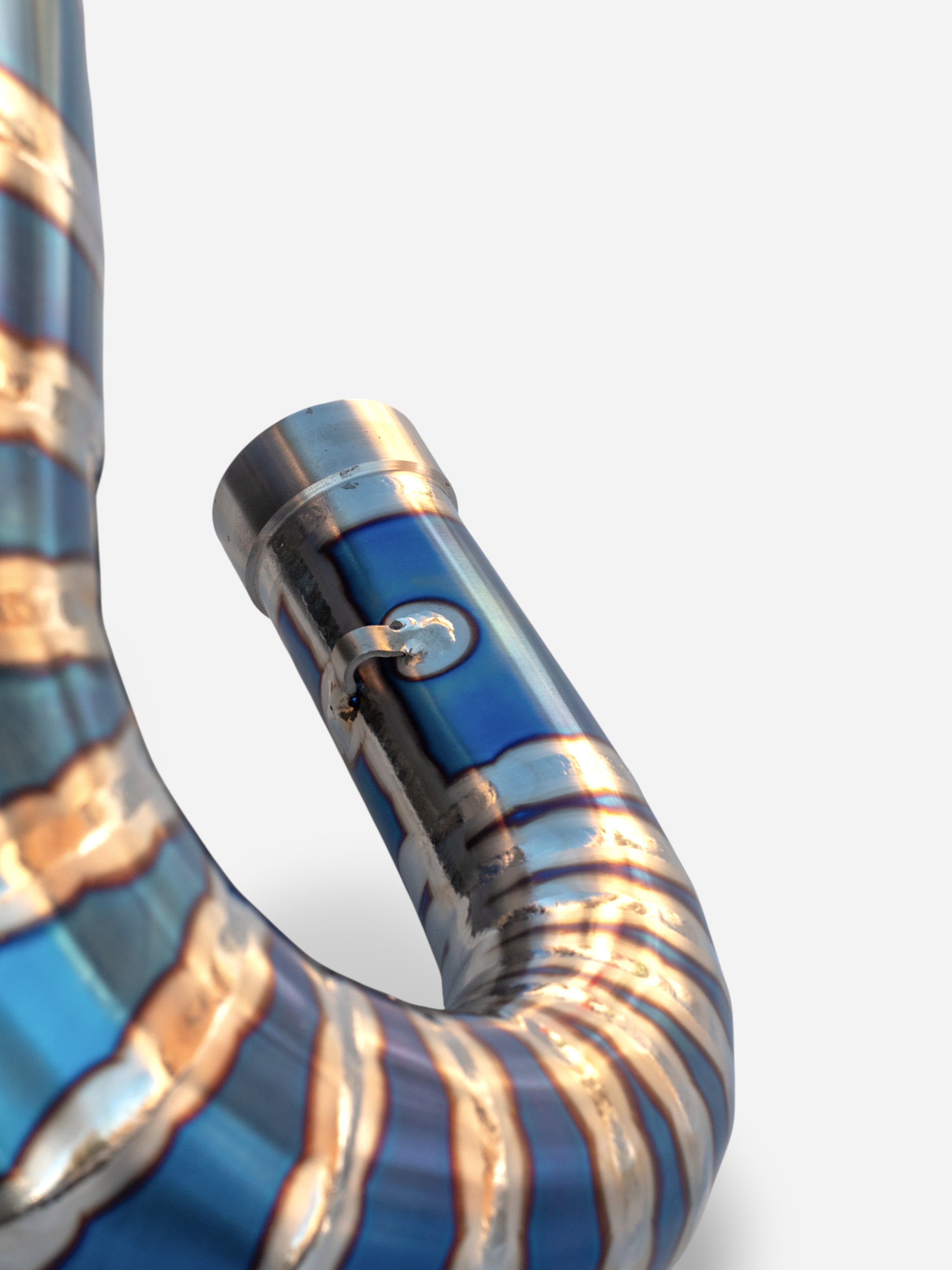 DBR Off-Road Exhaust 125/150cc High Titanium - Belly