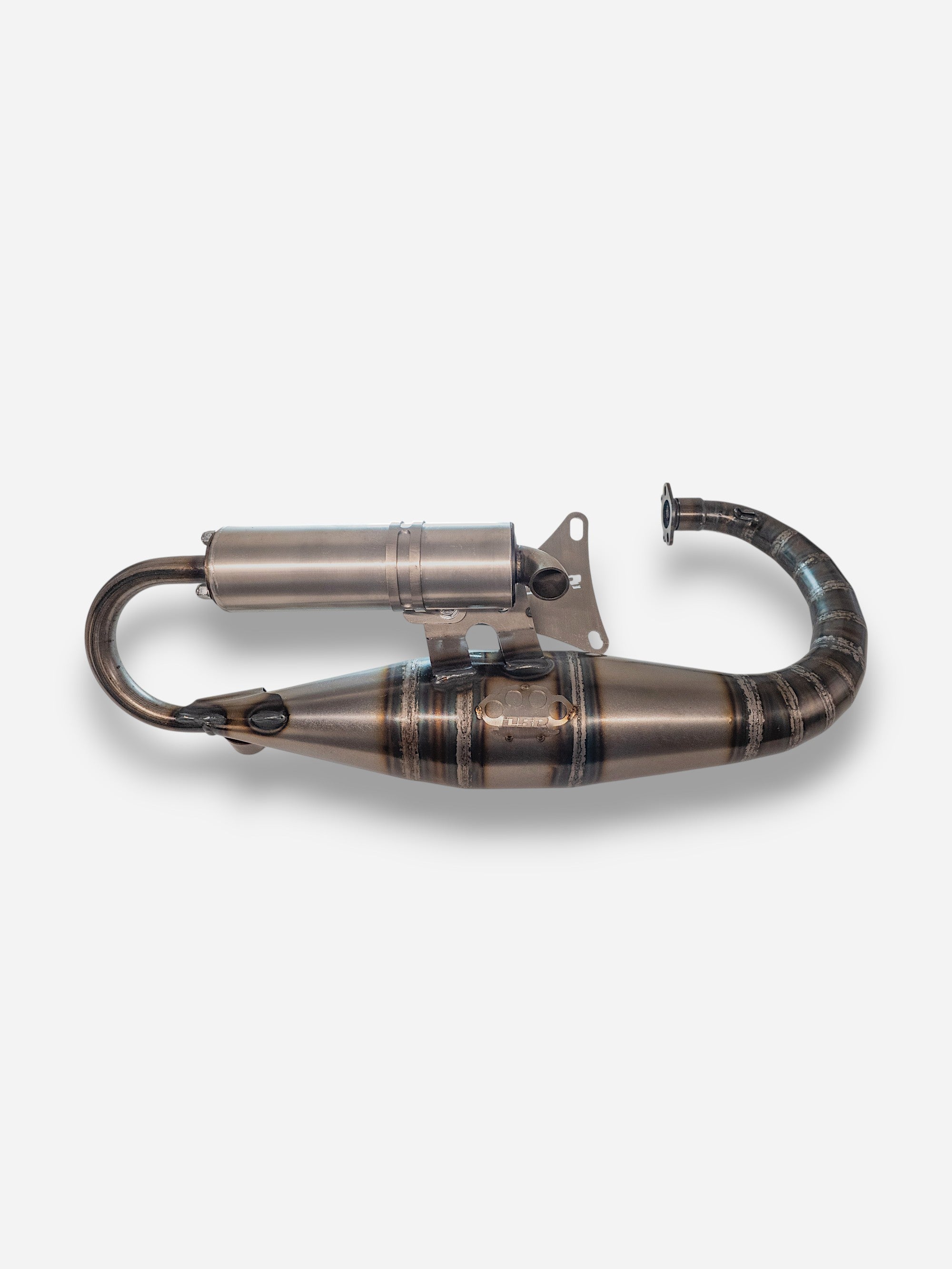 Marmitta DBR Minarelli Verticale Intermedio - MBK Booster Spirit, Next Generation e Stunt - Yamaha Zuma e Slider - DBR Factory