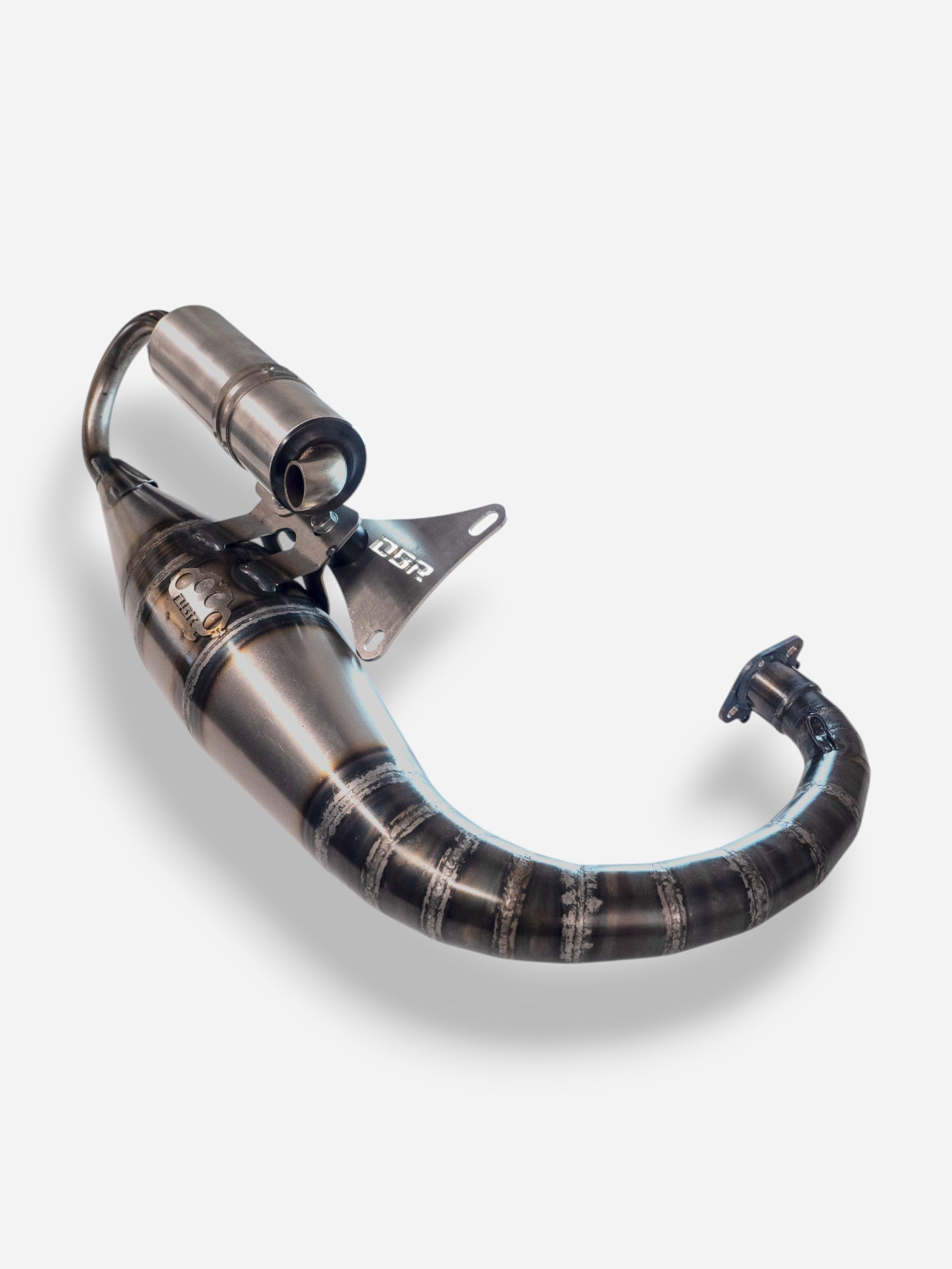 Marmitta DBR Minarelli Verticale Intermedio - MBK Booster Spirit, Next Generation e Stunt - Yamaha Zuma e Slider - DBR Factory