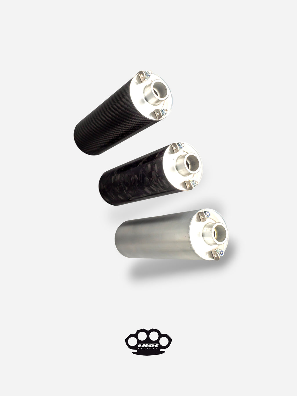 DBR Universal Moped Silencer 150mm and 190mm - Diameter 19mm and 20mm