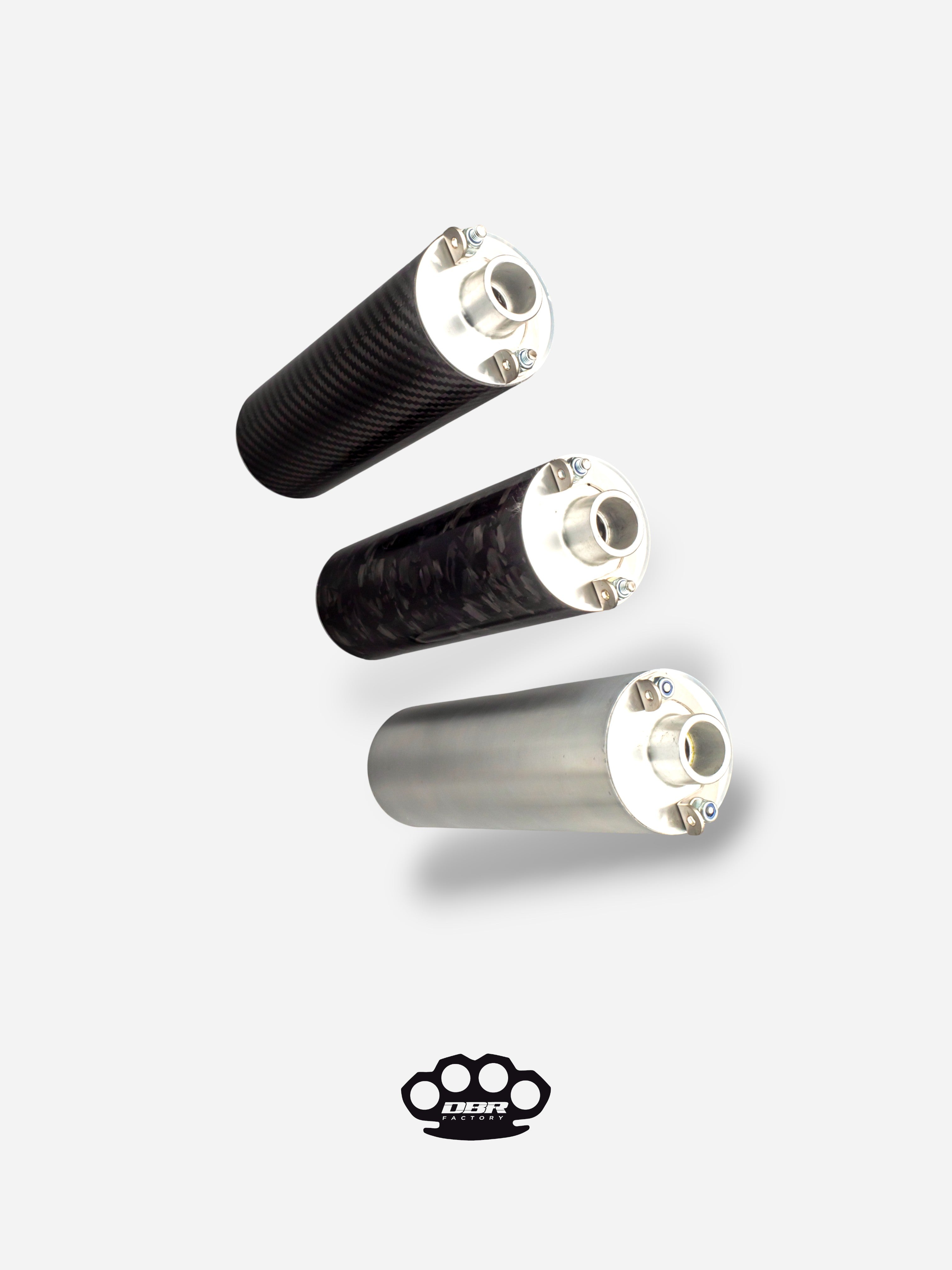 DBR Universeller Schalldämpfer Moped 150mm und 190mm - Durchmesser 19mm und 20mm