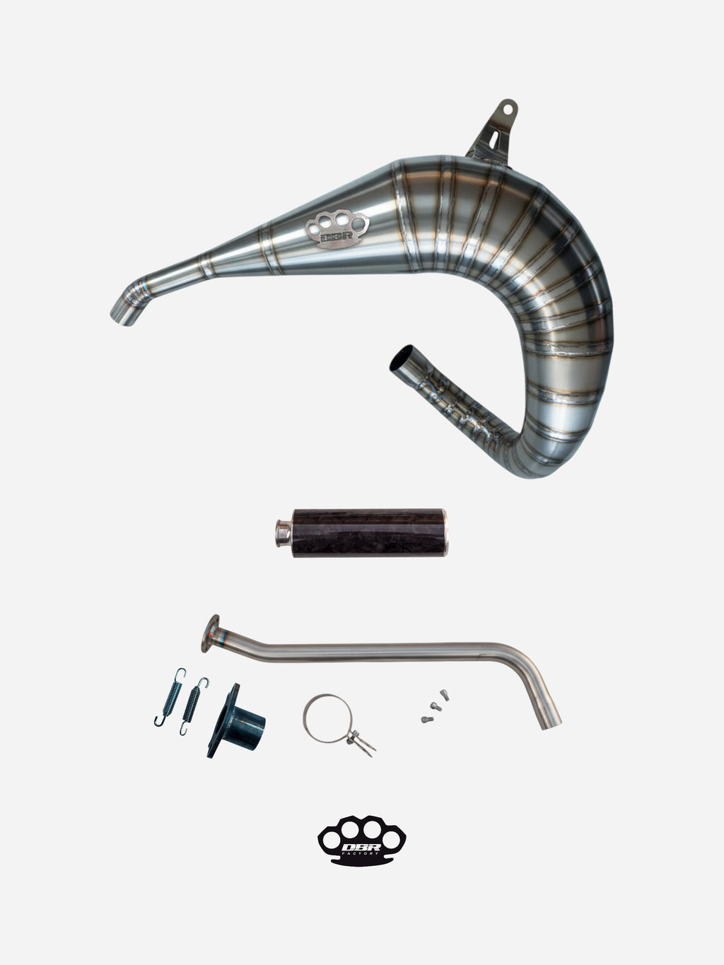 DBR Komplett-Auspuff aus Titan für YAMAHA BLASTER 200cc ATV 1988–2009