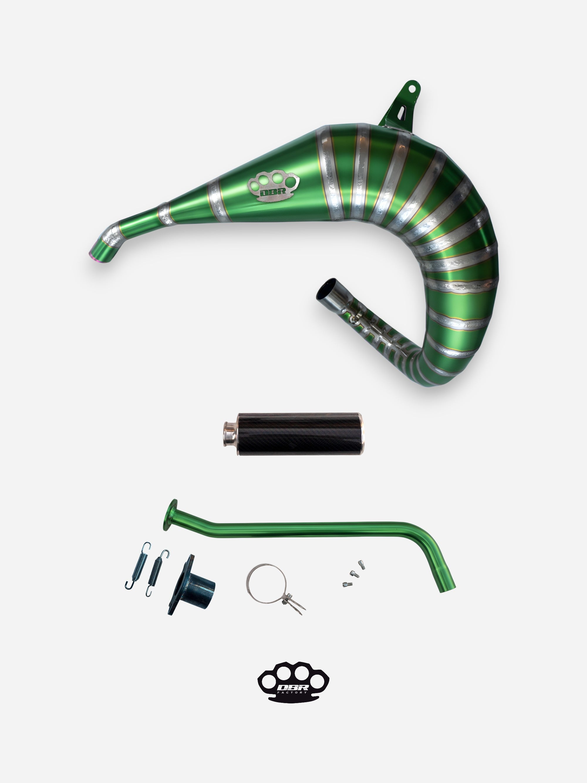 DBR Komplett-Auspuff aus Titan für YAMAHA BLASTER 200cc ATV 1988–2009