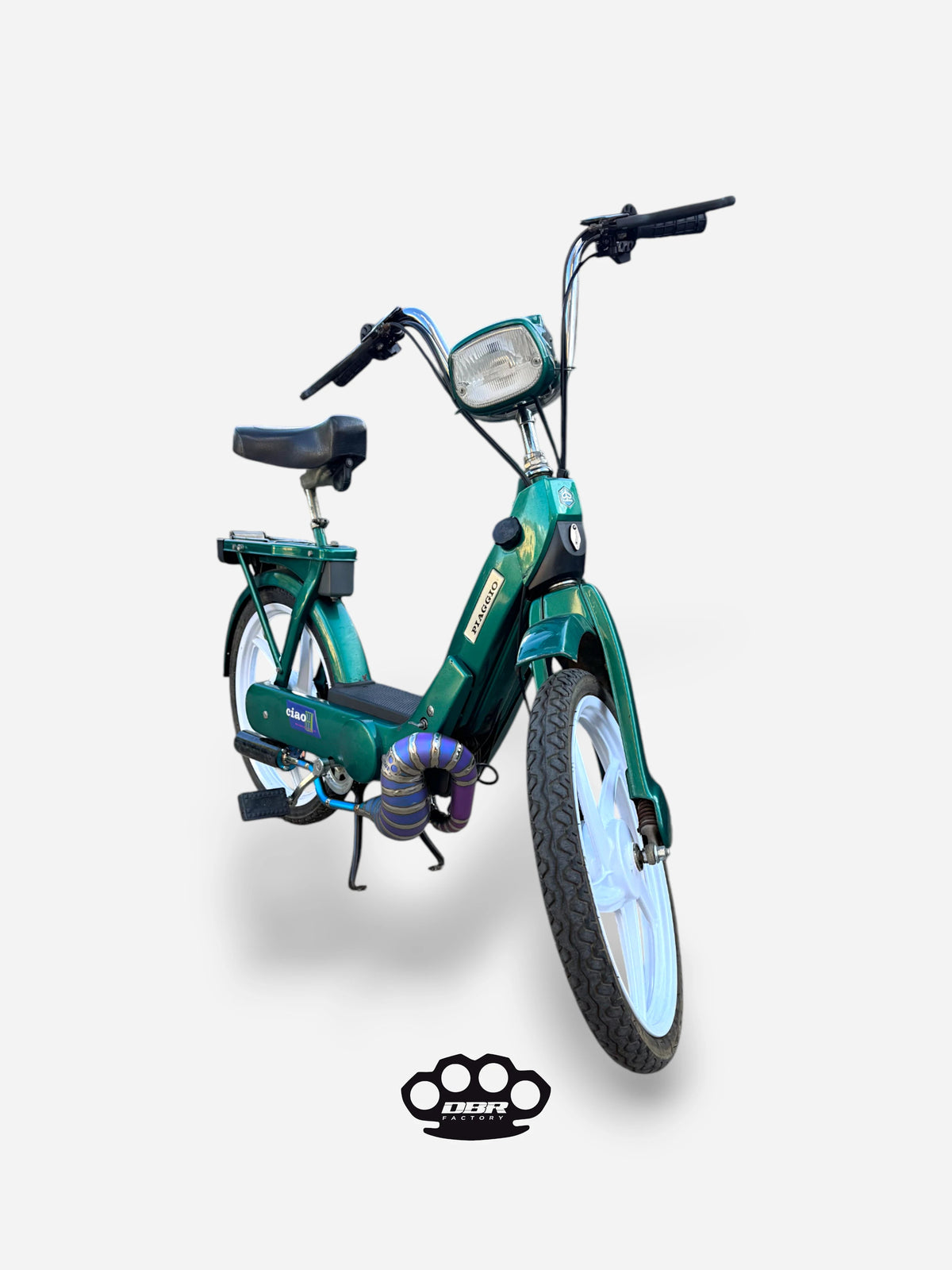 DBR Marmitta Titanio Wyvern - Piaggio Ciao e Bravo (Slitta Originale) - Vista 13
