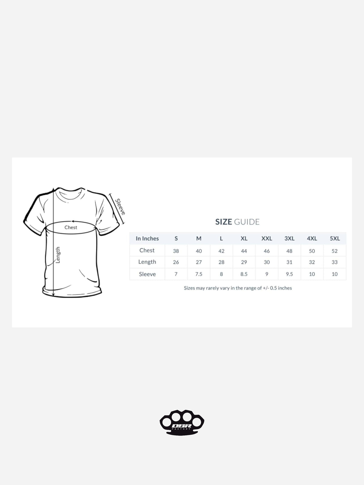 DBR T-Shirt Tirapugni 100% Baumwolle Unisex